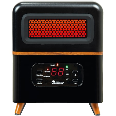 Dr Infrared Heater Dual Heating Hybrid Space Heater, 1500-Watt with Remote DR-978